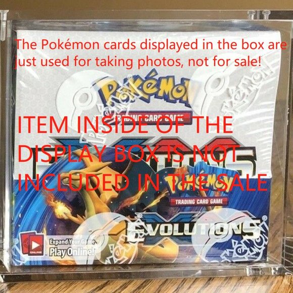 Pokemon Booster Box Protective Display Case Fits WOTC TCG - Picture 1 of 7